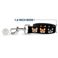 Load image into Gallery viewer, Dog Leash - Corgi 3-Faces Black
