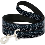 Dog Leash - Constellations Scattered Midnight Blue/White