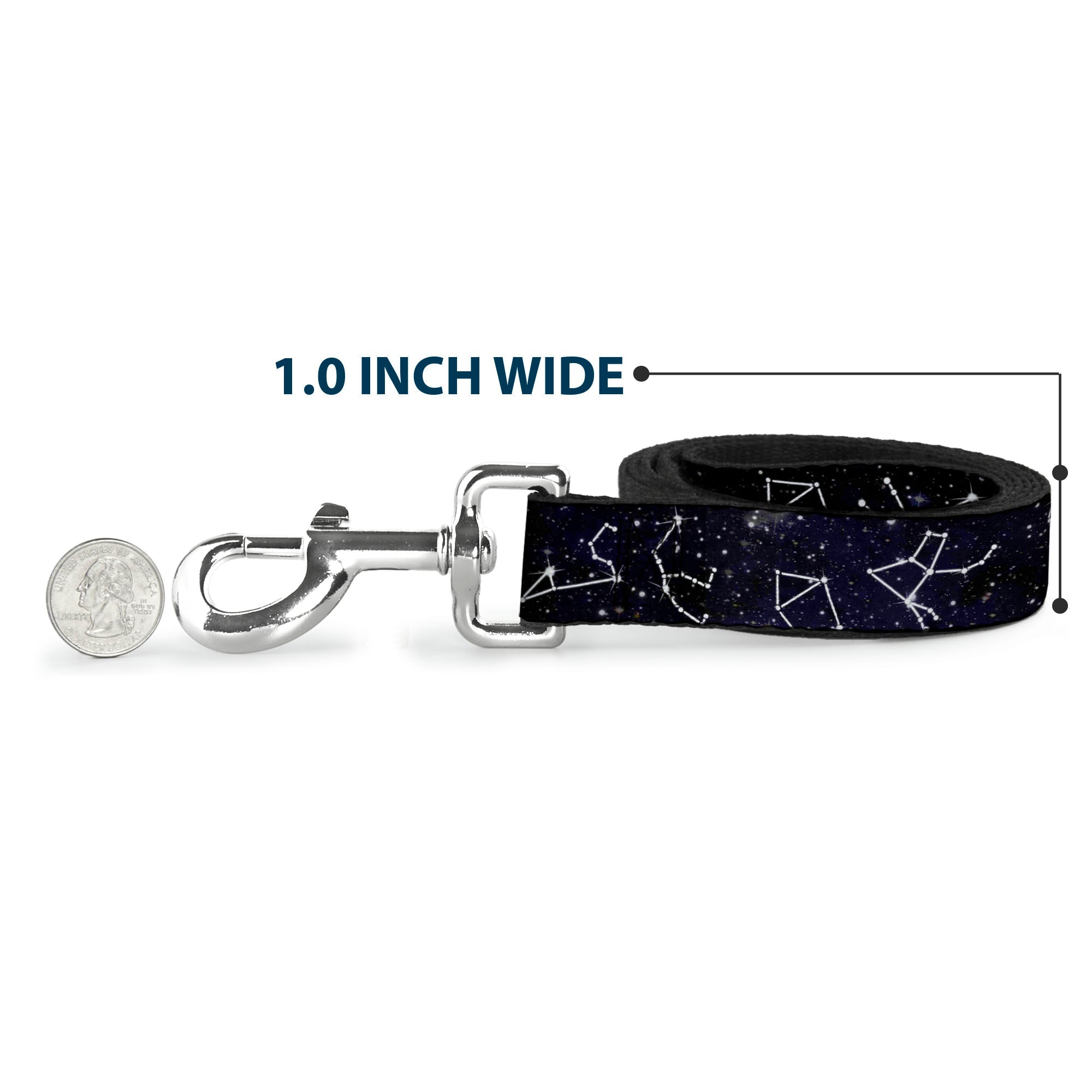 Dog Leash - Constellations-14 Galaxy/White