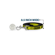 Dog Leash - CRIME SCENE DO NOT CROSS Yellow/Black