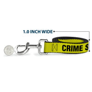 Dog Leash - CRIME SCENE DO NOT CROSS Yellow/Black