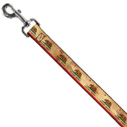 Dog Leash - California Flag Continuous Vintage