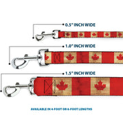 Dog Leash - Canada Flag Continuous Vintage