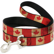 Dog Leash - Canada Flag Continuous Vintage