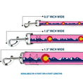 Load image into Gallery viewer, Dog Leash - Colorado Flag Icon Mountain Skyline Pink/Blue/White
