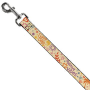 Dog Leash - Summer Harmony Collage Beige/Multi Color