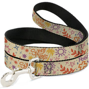 Dog Leash - Summer Harmony Collage Beige/Multi Color