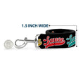 Load image into Gallery viewer, Dog Leash - SAUCE Baseball Script Black/Multi Color
