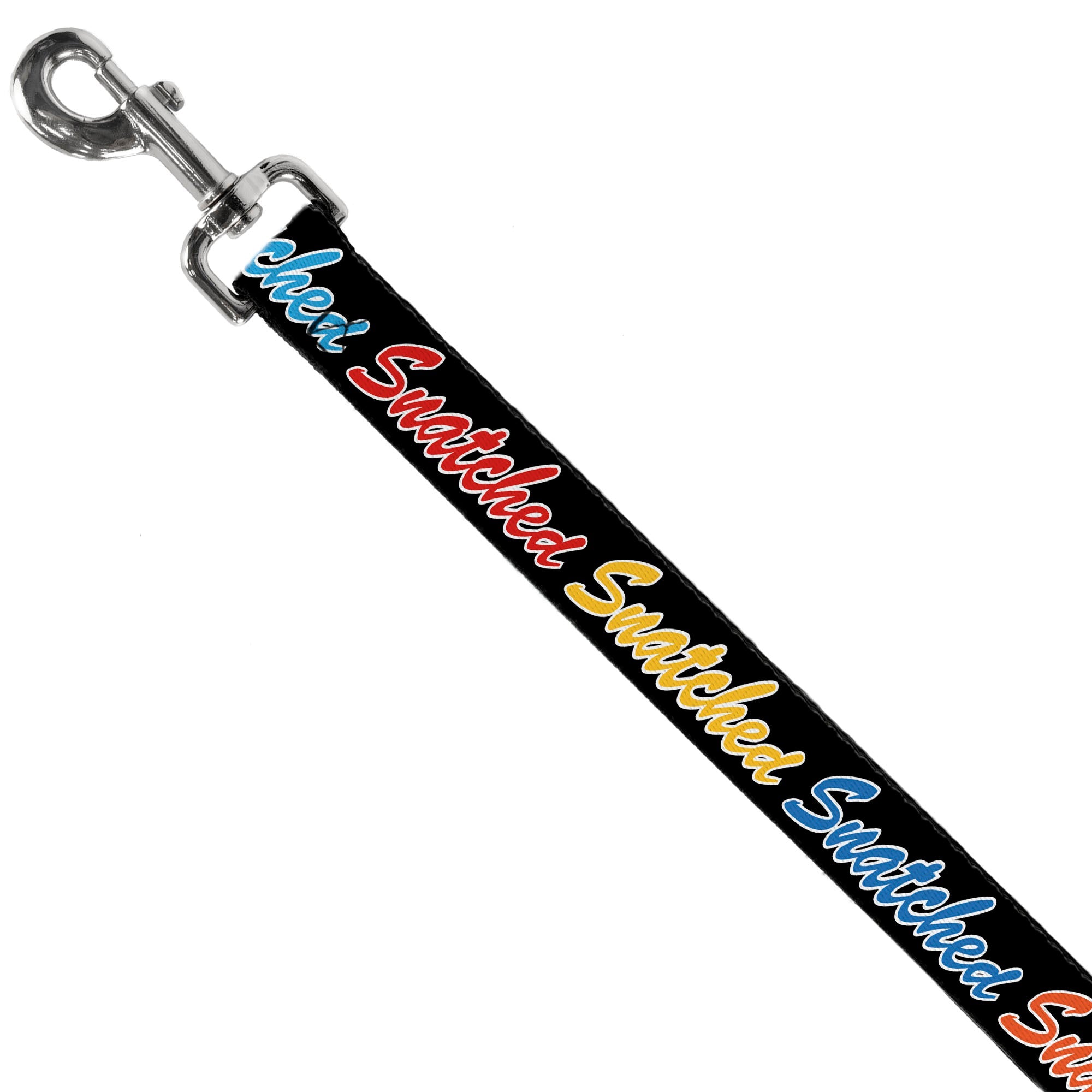 Dog Leash - SNATCHED Script Black/Multi Color