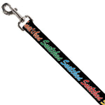 Dog Leash - SNATCHED Script Black/Multi Color