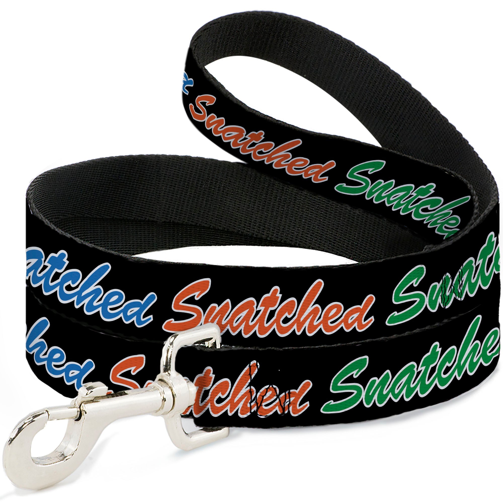 Dog Leash - SNATCHED Script Black/Multi Color