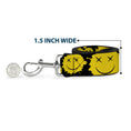 Load image into Gallery viewer, Dog Leash - Smiley Face Splatter Scattered Black/Yellow

