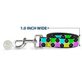 Load image into Gallery viewer, Dog Leash - Smiley Sad Face Checker Multi Color/White
