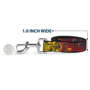 Dog Leash - Swirl Mix Gray/Multi Color