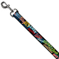 Load image into Gallery viewer, Dog Leash - Slang Verbiage Stacked Black/Multi Color
