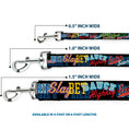 Load image into Gallery viewer, Dog Leash - Slang Verbiage Stacked Black/Multi Color
