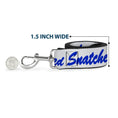 Load image into Gallery viewer, Dog Leash - SNATCHED Script  White/Blue
