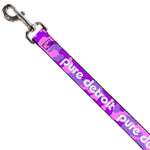 Dog Leash - PURE DETROIT Text Camo Pinks/Purples/White