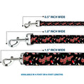 Load image into Gallery viewer, Dog Leash - A CHRISTMAS STORY Title Logo and Lights Black/Reds
