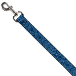 Dog Leash - Avatar Last Airbender Water Element Symbol Blues
