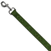 Dog Leash - Avatar Last Airbender Earth Element Symbol Black/Olive Green