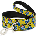 Load image into Gallery viewer, Dog Leash - Animaniacs Yakko Wakko and Dot Poses Yellow/Blue
