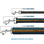 Dog Leash - AQUAMAN Scales Stripe Blues/Golds