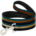 Load image into Gallery viewer, Dog Leash - AQUAMAN Scales Stripe Blues/Golds
