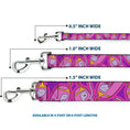 Load image into Gallery viewer, Dog Leash - Adventure Time Princess Bubblegum Poses Collage Lavender

