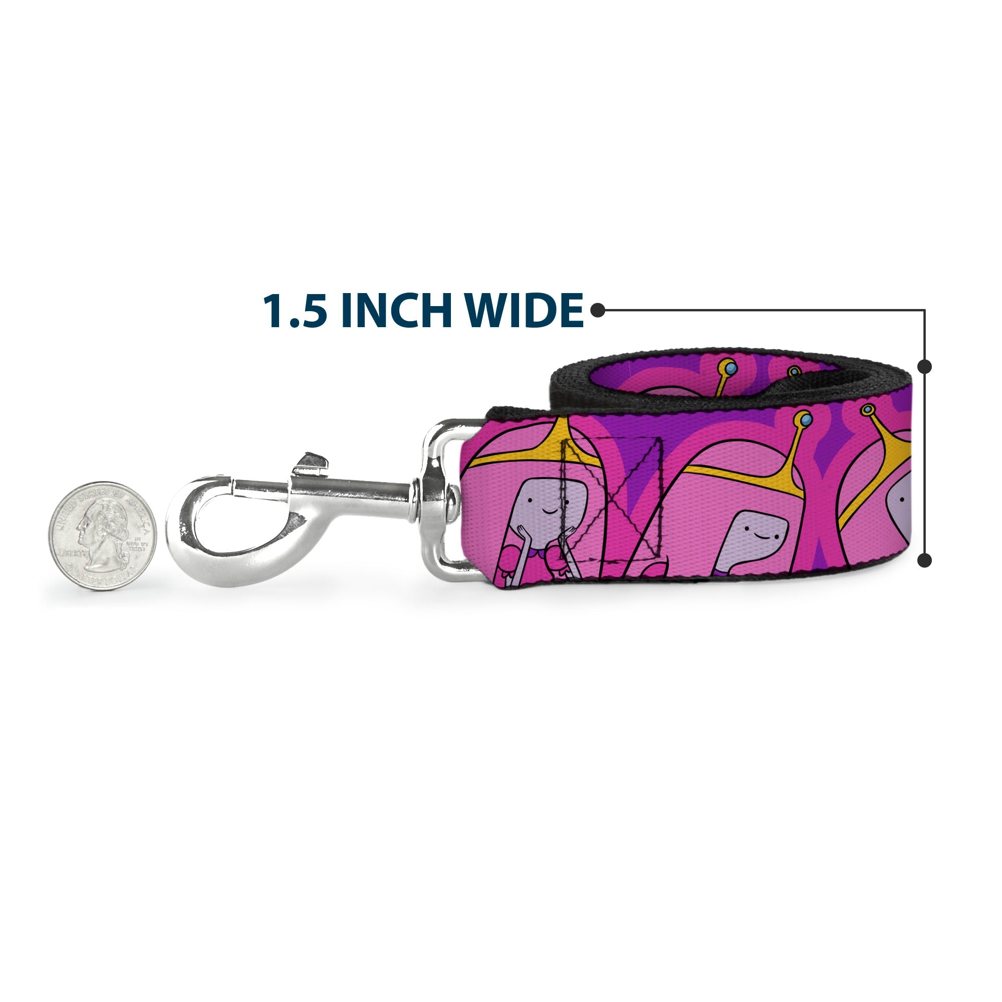 Dog Leash - Adventure Time Princess Bubblegum Poses Collage Lavender