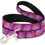 Dog Leash - Adventure Time Princess Bubblegum Poses Collage Lavender