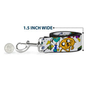 Dog Leash - Adventure Time Jake and Finn Open Pack Pose White