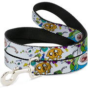Dog Leash - Adventure Time Jake and Finn Open Pack Pose White