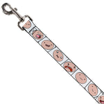 Dog Leash - Adventure Time Finn Expression Blocks White