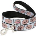 Load image into Gallery viewer, Dog Leash - Adventure Time Finn Expression Blocks White
