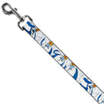 Load image into Gallery viewer, Dog Leash - Adventure Time Ice King Poses and Bolts White/Blue
