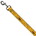 Load image into Gallery viewer, Dog Leash - Adventure Time Jake Dancing and Violin Poses Yellow
