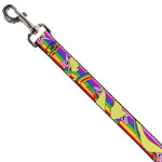Dog Leash - Adventure Time Lady Raincorn Poses Stripe Rainbow