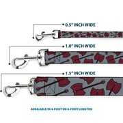 Dog Leash - Adventure Time Marceline's Axe Bass Guitar Scattered Gray