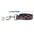 Load image into Gallery viewer, Dog Leash - Adventure Time Marceline's Axe Bass Guitar Scattered Gray
