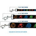 Load image into Gallery viewer, Dog Leash - Marvel Avengers Superhero Logos Black/Multi Color
