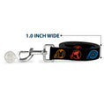 Load image into Gallery viewer, Dog Leash - Marvel Avengers Superhero Logos Black/Multi Color
