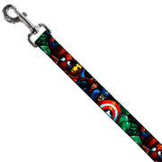 Dog Leash - Marvel Universe Superheroes Stacked