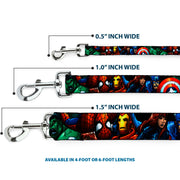 Dog Leash - Marvel Universe Superheroes Stacked