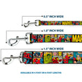 Load image into Gallery viewer, Dog Leash - MARVEL/Retro Comic Panels Black/Yellow
