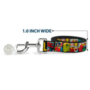 Dog Leash - MARVEL/Retro Comic Panels Black/Yellow