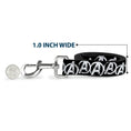 Load image into Gallery viewer, Dog Leash - Avengers "A" Logo Weathered Black/White
