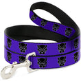 Load image into Gallery viewer, Dog Leash - Black Panther Avengers Icon Purple/White/Black
