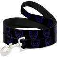 Load image into Gallery viewer, Dog Leash - Black Panther Avengers Icon Outline Black/Purple
