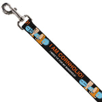 Dog Leash - Beavis and Butt-Head I AM CORNHOLIO Pose Black/Orange/White